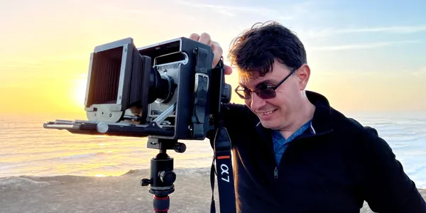 Dr. Eugen Tutunaru with his camera